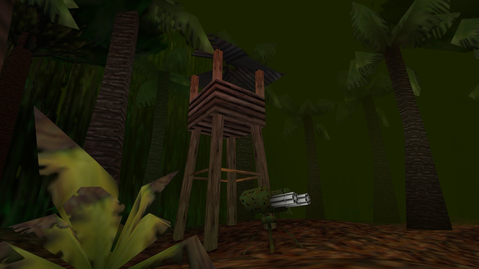 In-engine: Jungle (v0.4.0 intro attract)